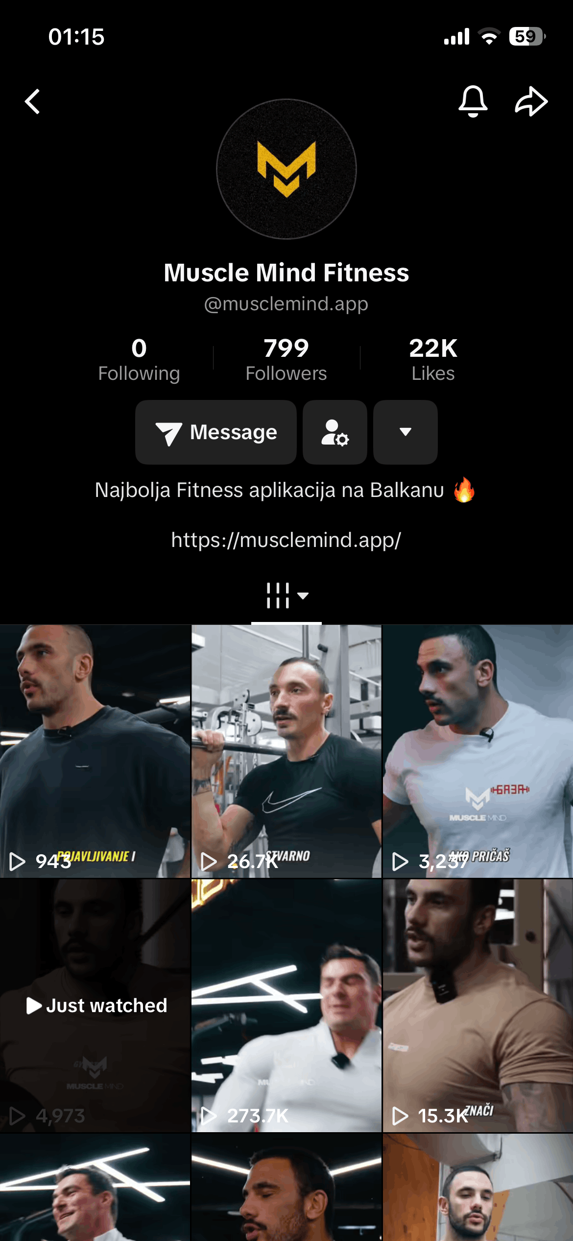 Muscle Mind profil - Nakon 14 dana